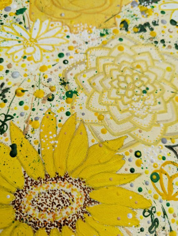 close up of sunflower
