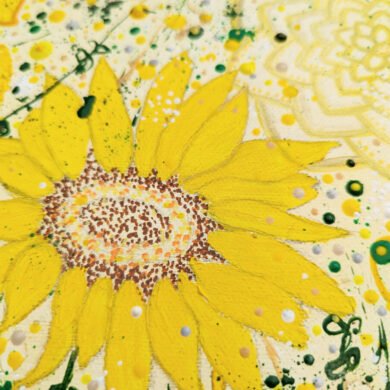 close up of sunflower