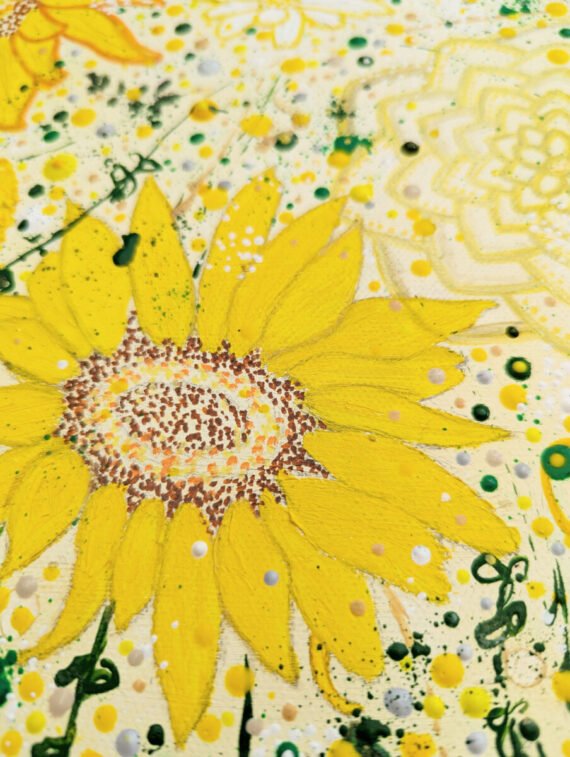 close up of sunflower