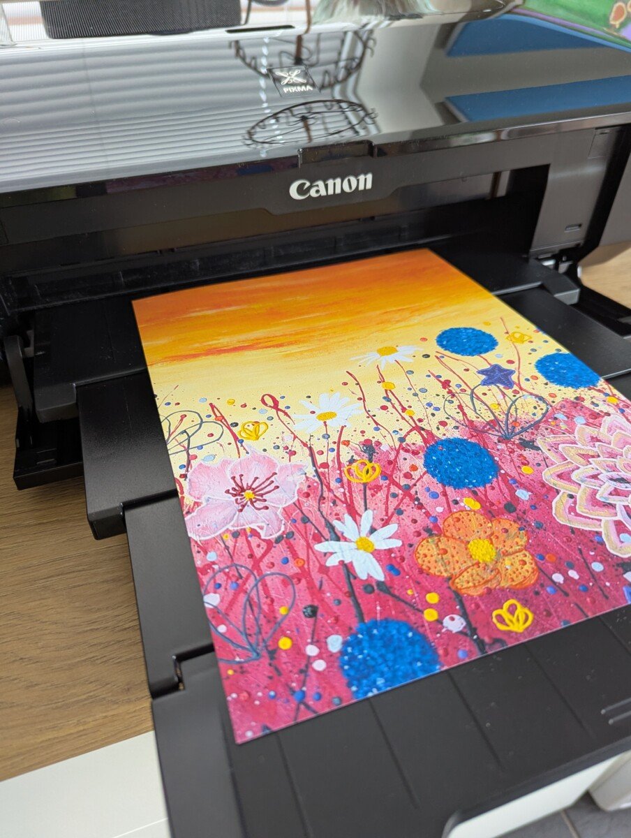 beautiful floral art prints, printed in my studio here in Cardiff